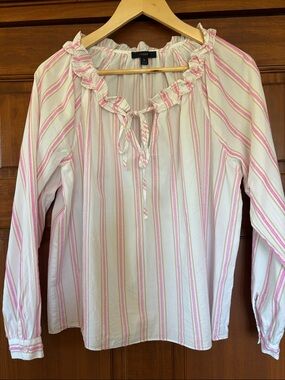 J Crew Top Size Medium Cotton Flowy
